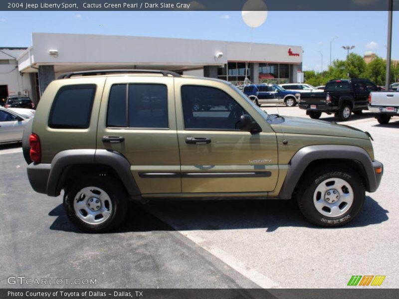 Cactus Green Pearl / Dark Slate Gray 2004 Jeep Liberty Sport