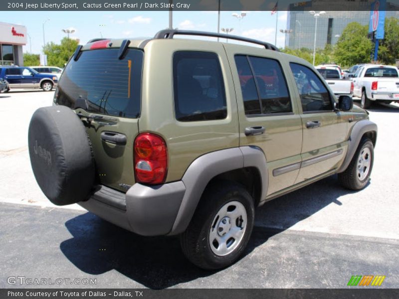 Cactus Green Pearl / Dark Slate Gray 2004 Jeep Liberty Sport