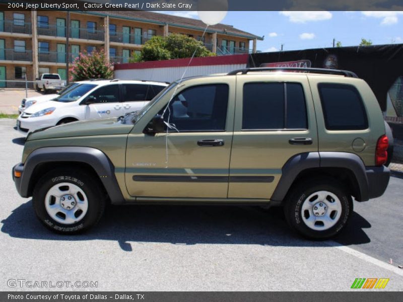 Cactus Green Pearl / Dark Slate Gray 2004 Jeep Liberty Sport