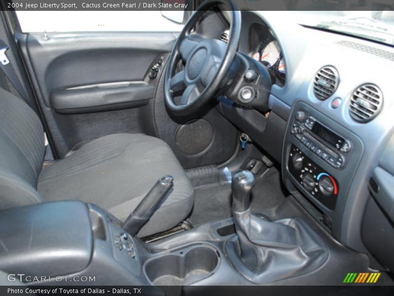 Cactus Green Pearl / Dark Slate Gray 2004 Jeep Liberty Sport