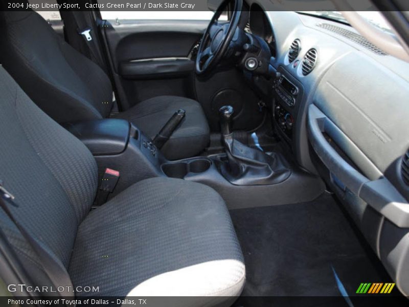 Cactus Green Pearl / Dark Slate Gray 2004 Jeep Liberty Sport
