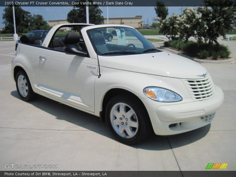 Cool Vanilla White / Dark Slate Gray 2005 Chrysler PT Cruiser Convertible