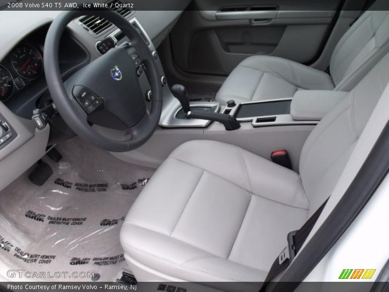 Ice White / Quartz 2008 Volvo S40 T5 AWD