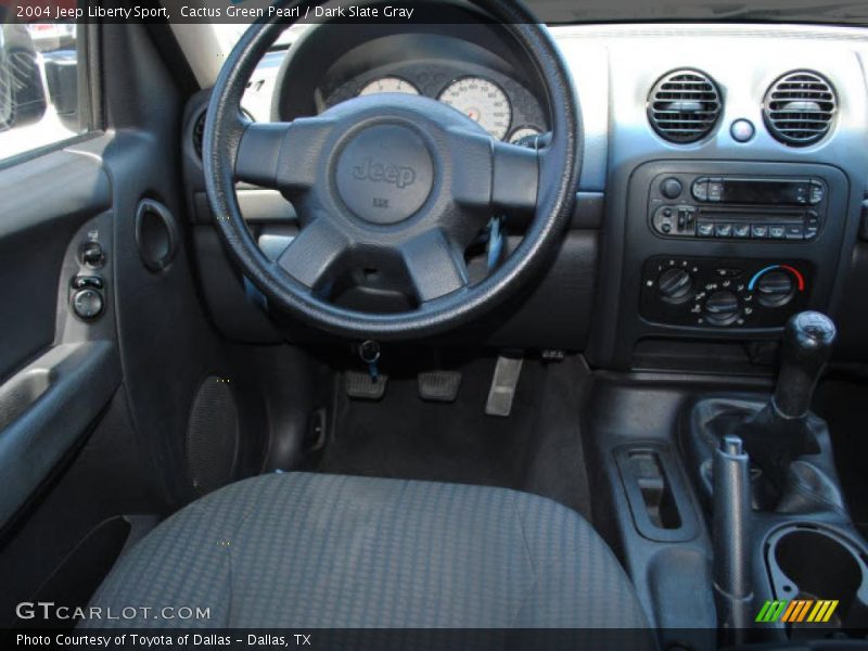 Cactus Green Pearl / Dark Slate Gray 2004 Jeep Liberty Sport