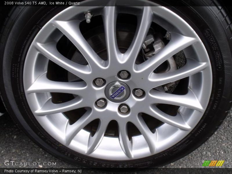 Ice White / Quartz 2008 Volvo S40 T5 AWD