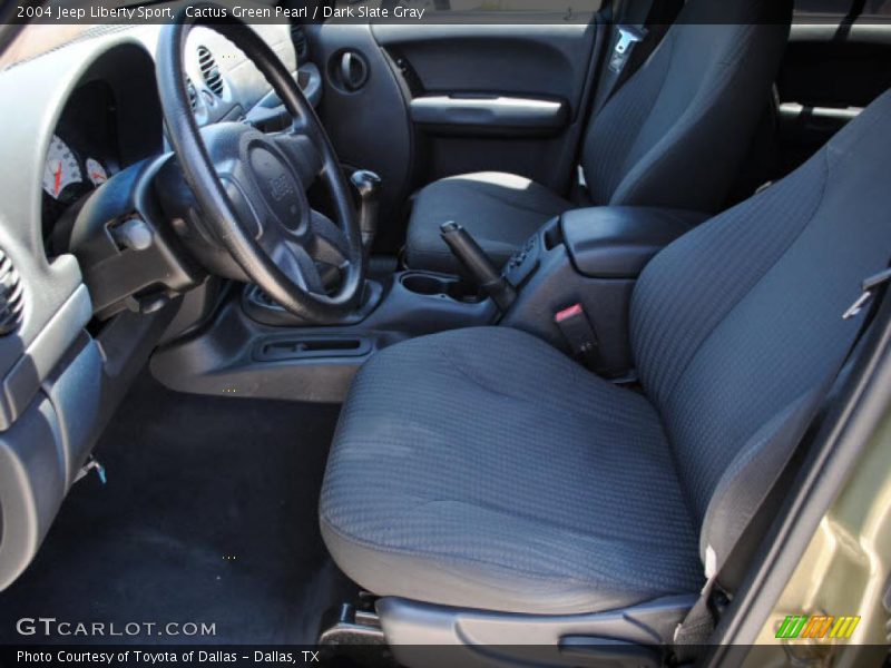 Cactus Green Pearl / Dark Slate Gray 2004 Jeep Liberty Sport
