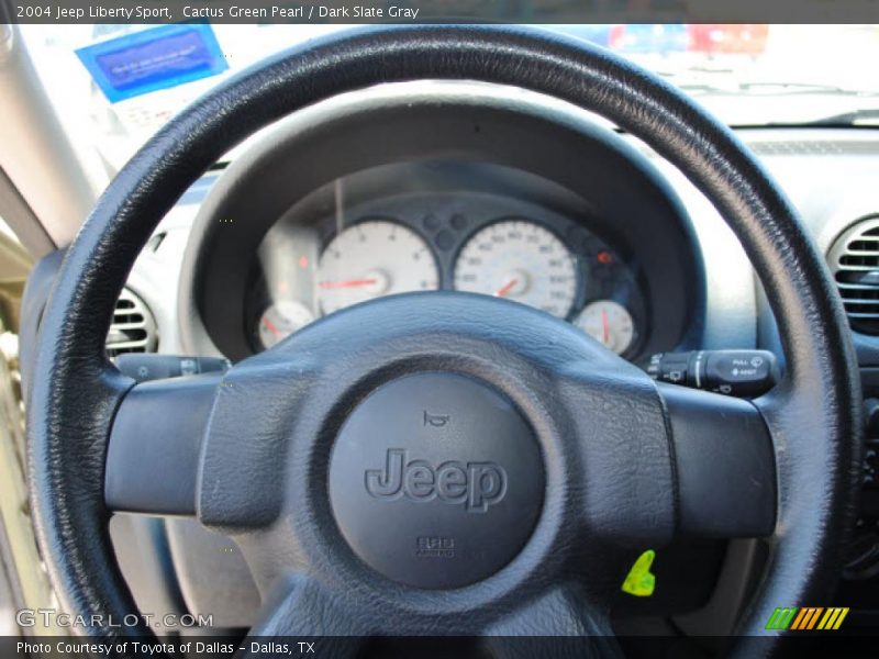 Cactus Green Pearl / Dark Slate Gray 2004 Jeep Liberty Sport