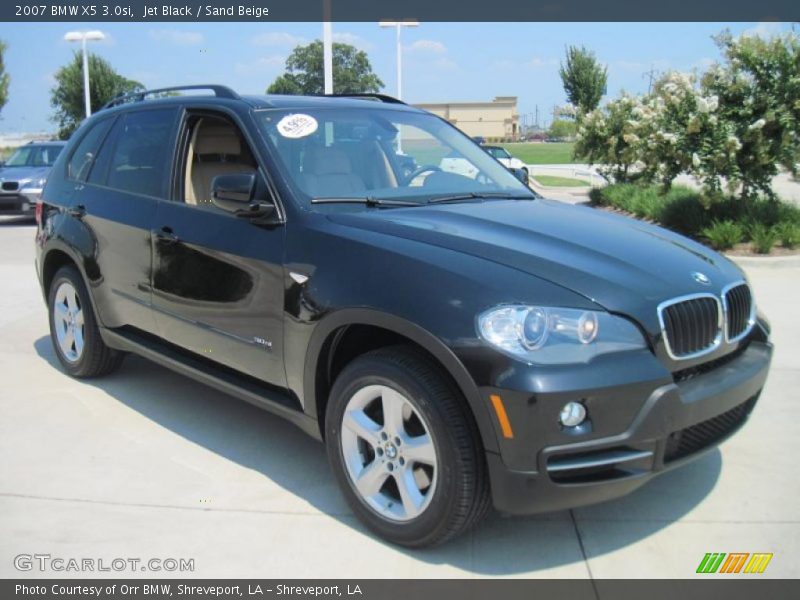 Jet Black / Sand Beige 2007 BMW X5 3.0si
