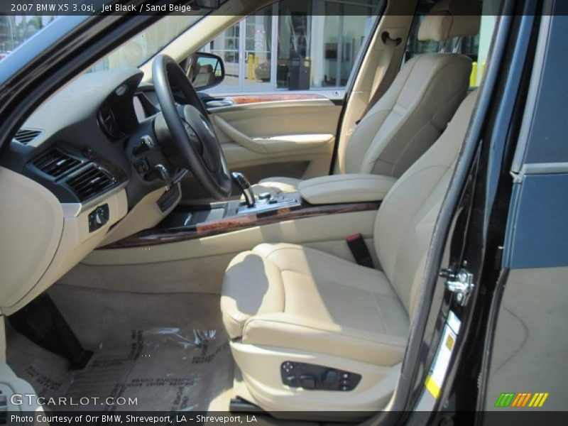Jet Black / Sand Beige 2007 BMW X5 3.0si