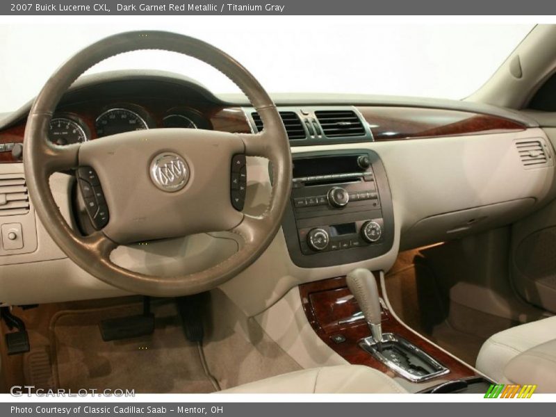 Dark Garnet Red Metallic / Titanium Gray 2007 Buick Lucerne CXL