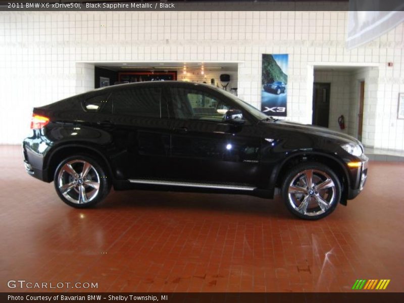 Black Sapphire Metallic / Black 2011 BMW X6 xDrive50i