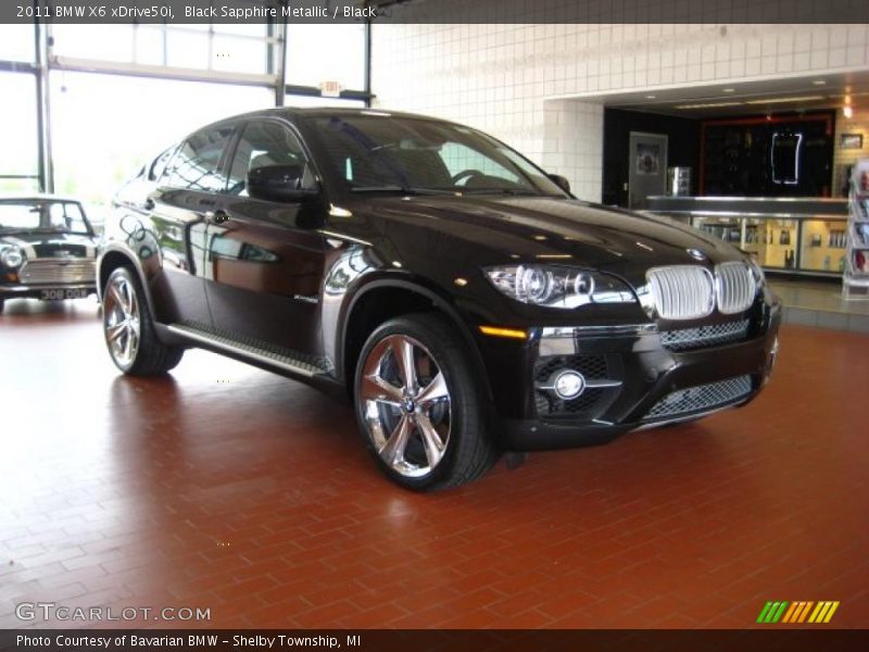 Black Sapphire Metallic / Black 2011 BMW X6 xDrive50i
