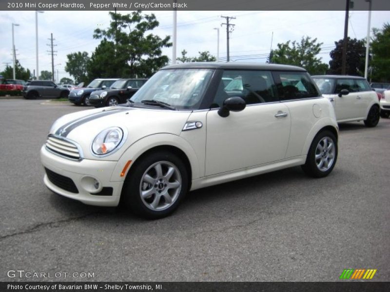 Pepper White / Grey/Carbon Black 2010 Mini Cooper Hardtop