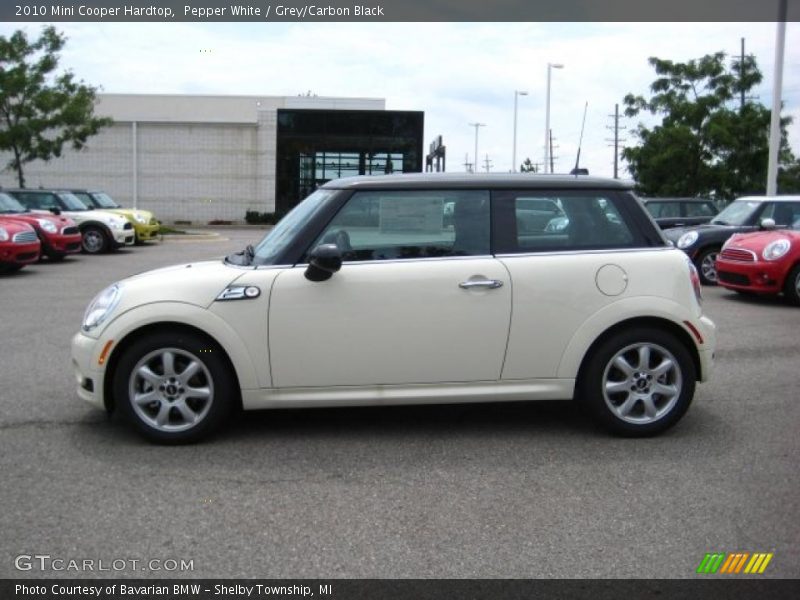 Pepper White / Grey/Carbon Black 2010 Mini Cooper Hardtop