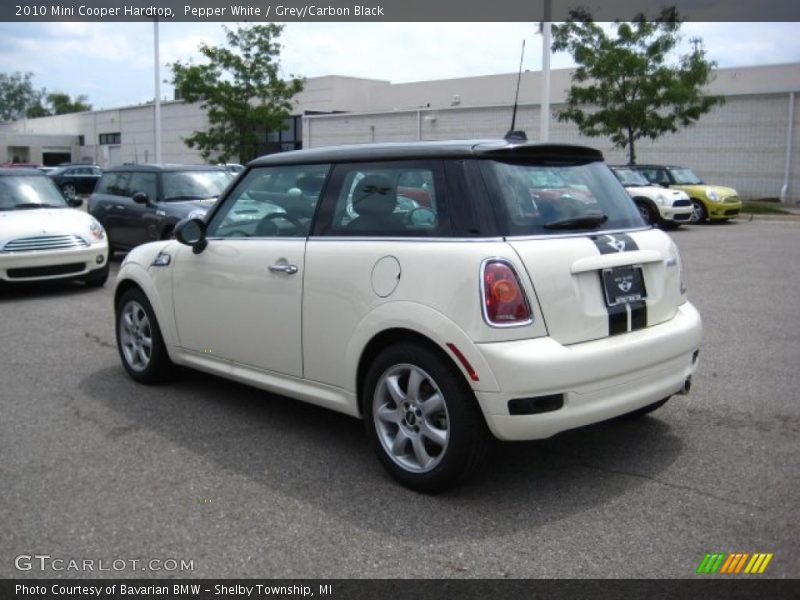 Pepper White / Grey/Carbon Black 2010 Mini Cooper Hardtop