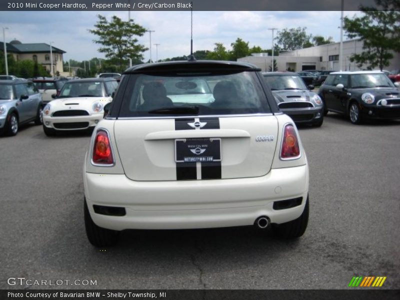 Pepper White / Grey/Carbon Black 2010 Mini Cooper Hardtop