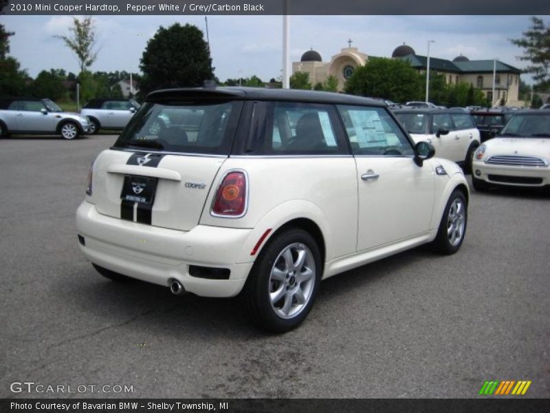 Pepper White / Grey/Carbon Black 2010 Mini Cooper Hardtop