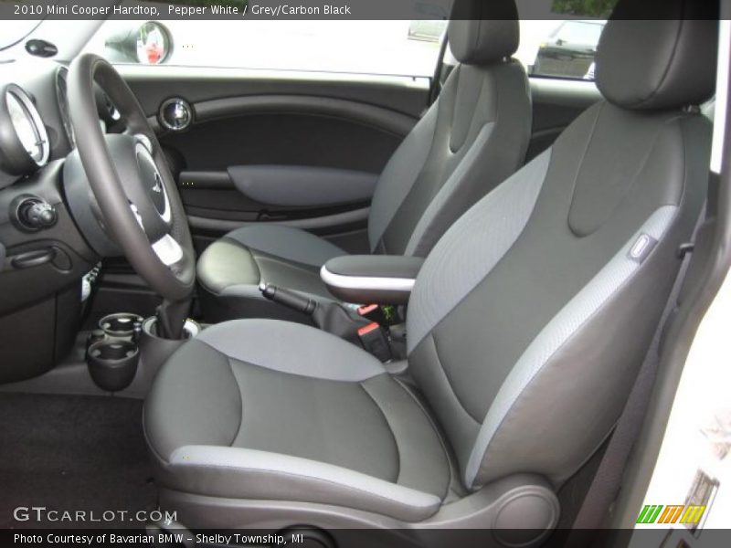 Pepper White / Grey/Carbon Black 2010 Mini Cooper Hardtop