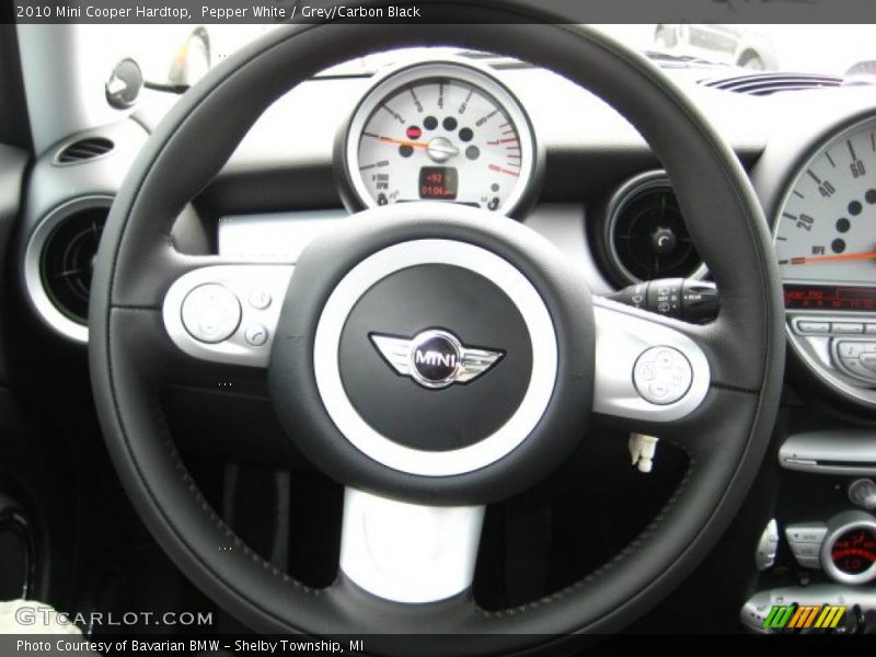 Pepper White / Grey/Carbon Black 2010 Mini Cooper Hardtop
