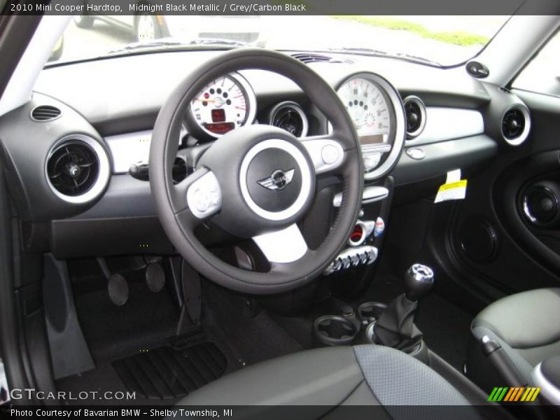 Midnight Black Metallic / Grey/Carbon Black 2010 Mini Cooper Hardtop