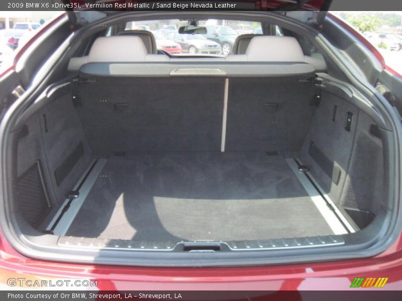 Vermilion Red Metallic / Sand Beige Nevada Leather 2009 BMW X6 xDrive35i