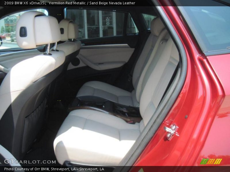 Vermilion Red Metallic / Sand Beige Nevada Leather 2009 BMW X6 xDrive35i
