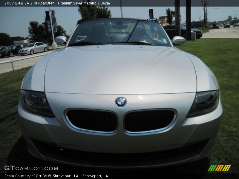 Titanium Silver Metallic / Beige 2007 BMW Z4 3.0i Roadster