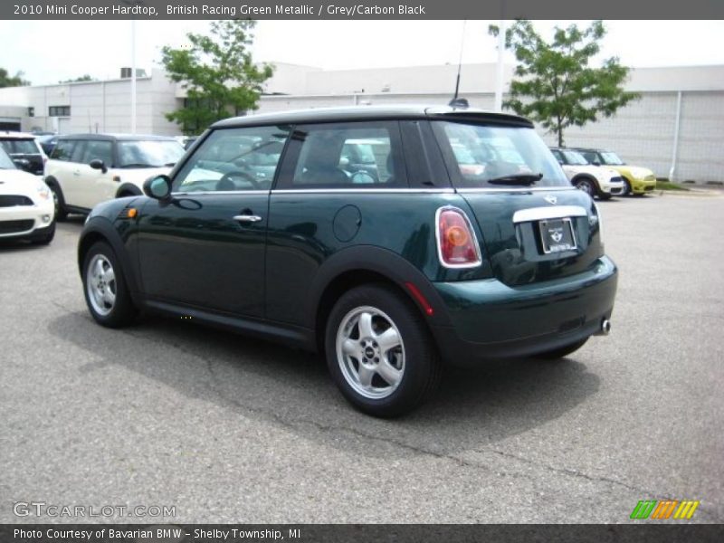 British Racing Green Metallic / Grey/Carbon Black 2010 Mini Cooper Hardtop