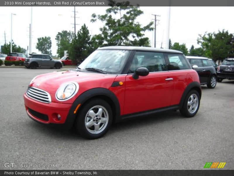 Chili Red / Grey/Carbon Black 2010 Mini Cooper Hardtop