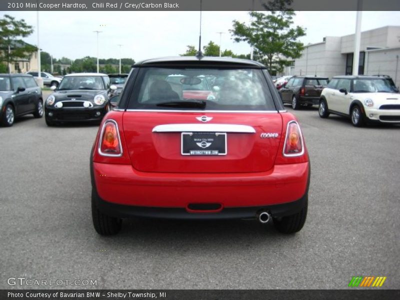 Chili Red / Grey/Carbon Black 2010 Mini Cooper Hardtop