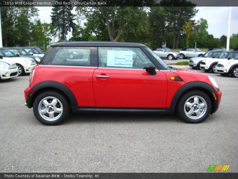 Chili Red / Grey/Carbon Black 2010 Mini Cooper Hardtop