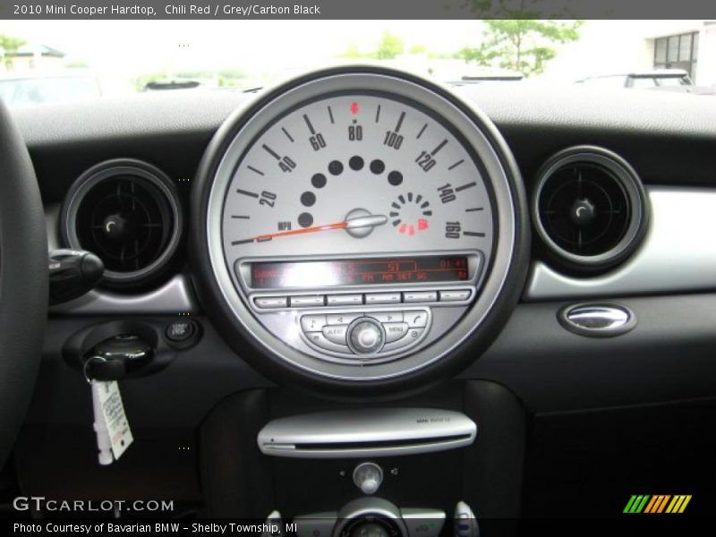 Chili Red / Grey/Carbon Black 2010 Mini Cooper Hardtop