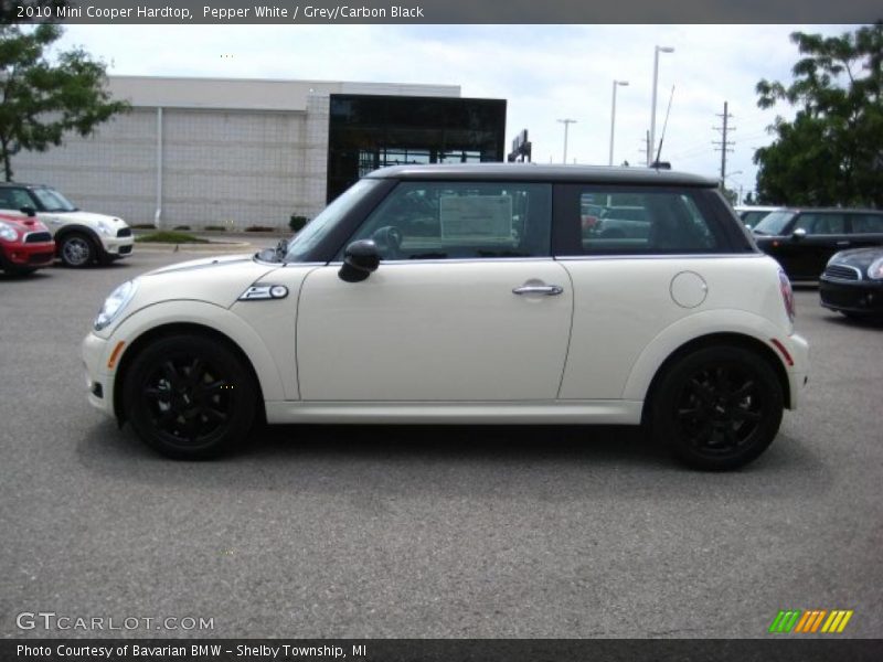 Pepper White / Grey/Carbon Black 2010 Mini Cooper Hardtop