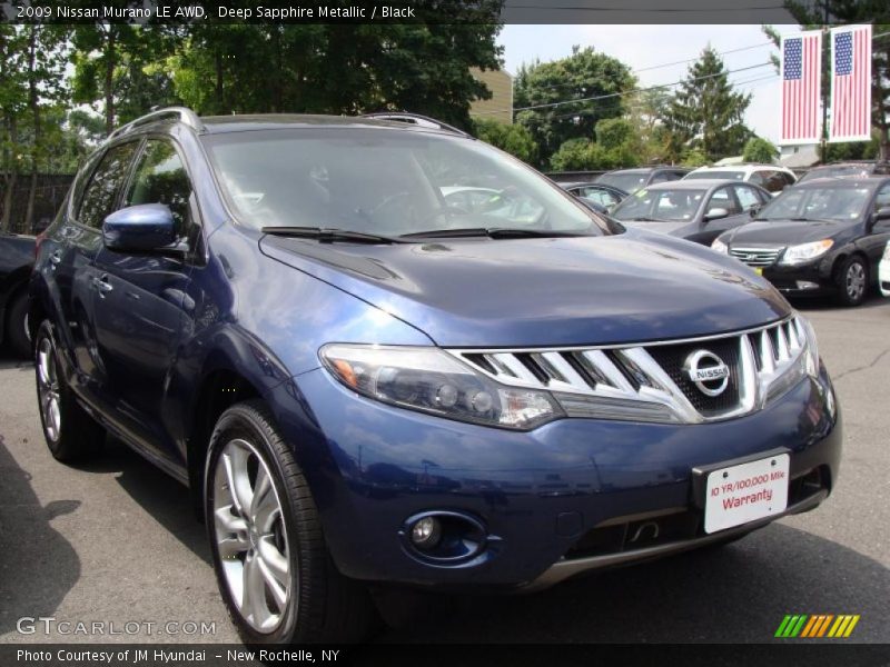 Deep Sapphire Metallic / Black 2009 Nissan Murano LE AWD