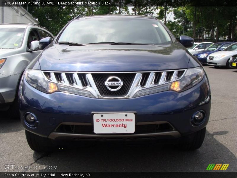 Deep Sapphire Metallic / Black 2009 Nissan Murano LE AWD