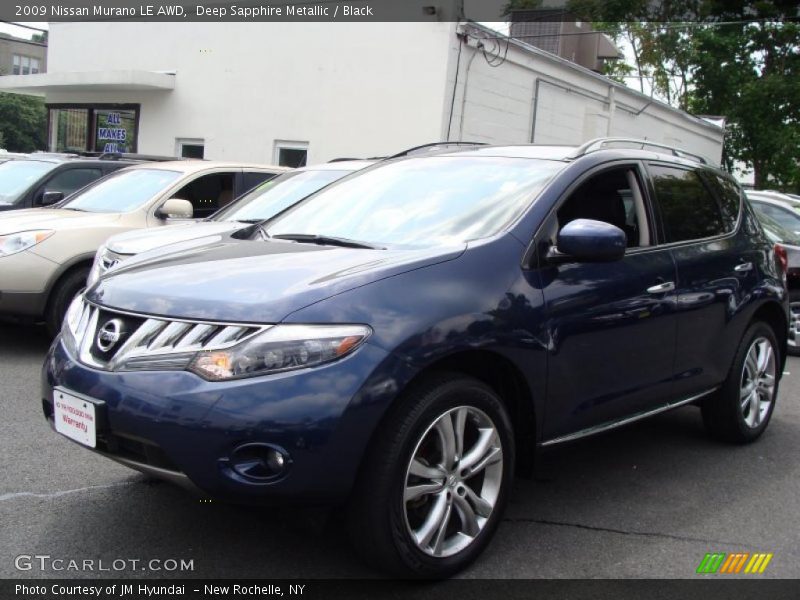 Deep Sapphire Metallic / Black 2009 Nissan Murano LE AWD