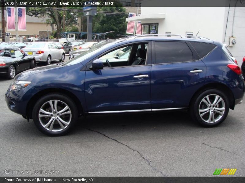 Deep Sapphire Metallic / Black 2009 Nissan Murano LE AWD
