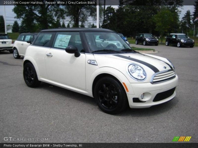 Pepper White / Grey/Carbon Black 2010 Mini Cooper Hardtop