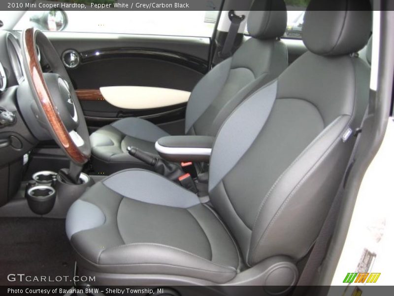 Pepper White / Grey/Carbon Black 2010 Mini Cooper Hardtop