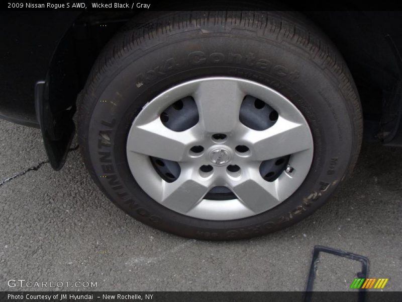 Wicked Black / Gray 2009 Nissan Rogue S AWD