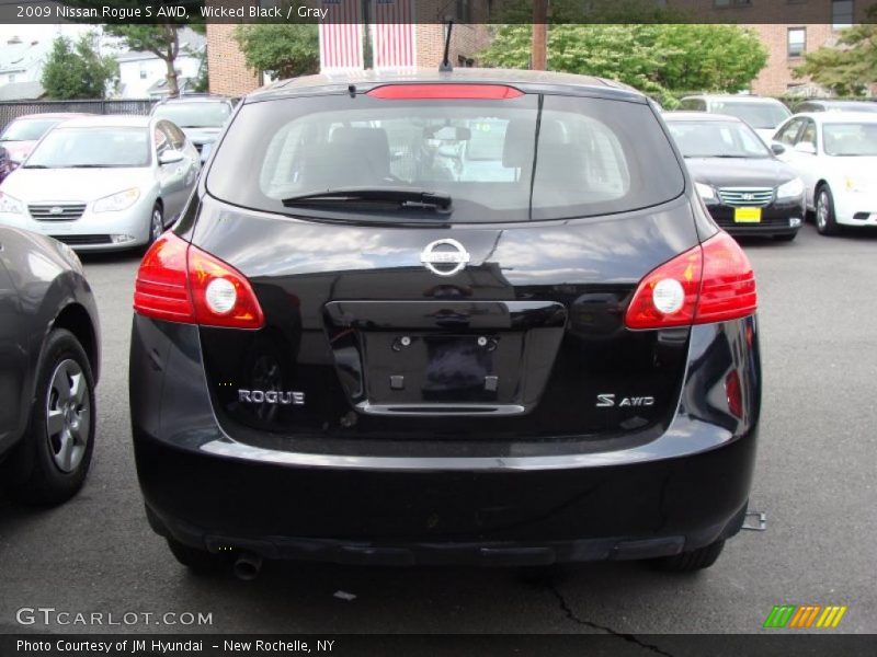 Wicked Black / Gray 2009 Nissan Rogue S AWD