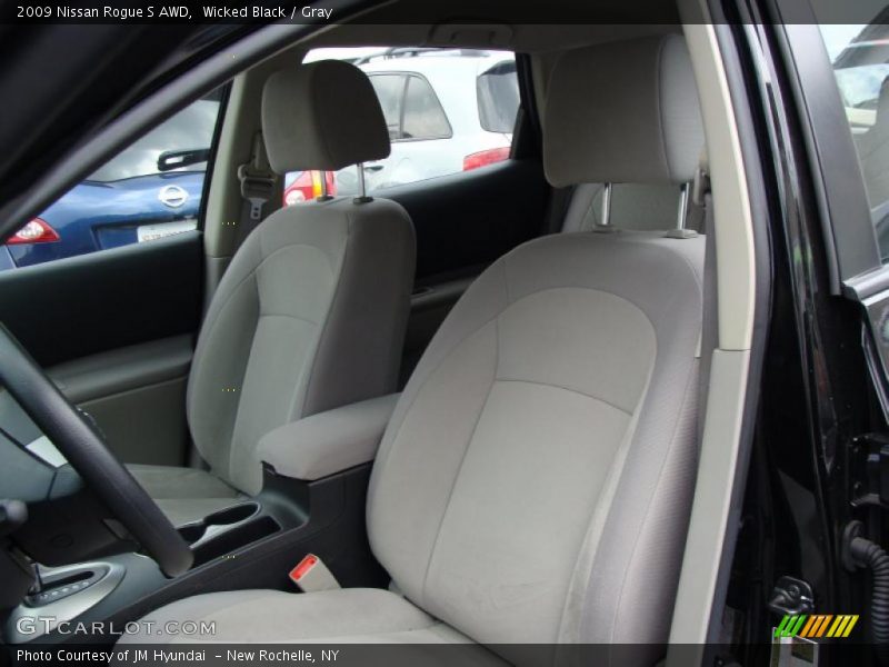 Wicked Black / Gray 2009 Nissan Rogue S AWD