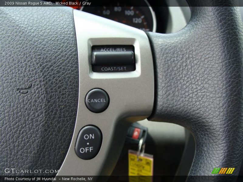 Wicked Black / Gray 2009 Nissan Rogue S AWD