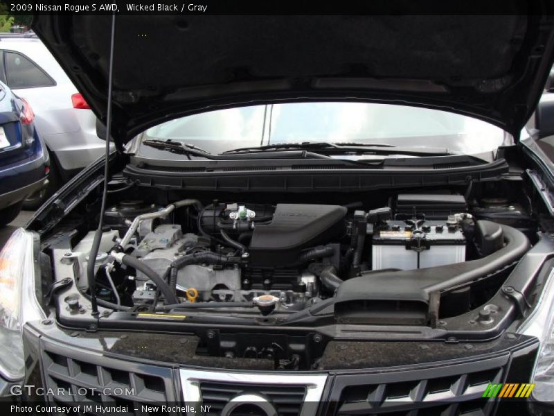 Wicked Black / Gray 2009 Nissan Rogue S AWD