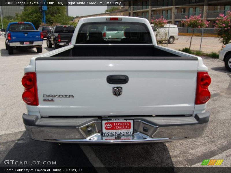 Bright White / Medium Slate Gray 2006 Dodge Dakota SLT Club Cab
