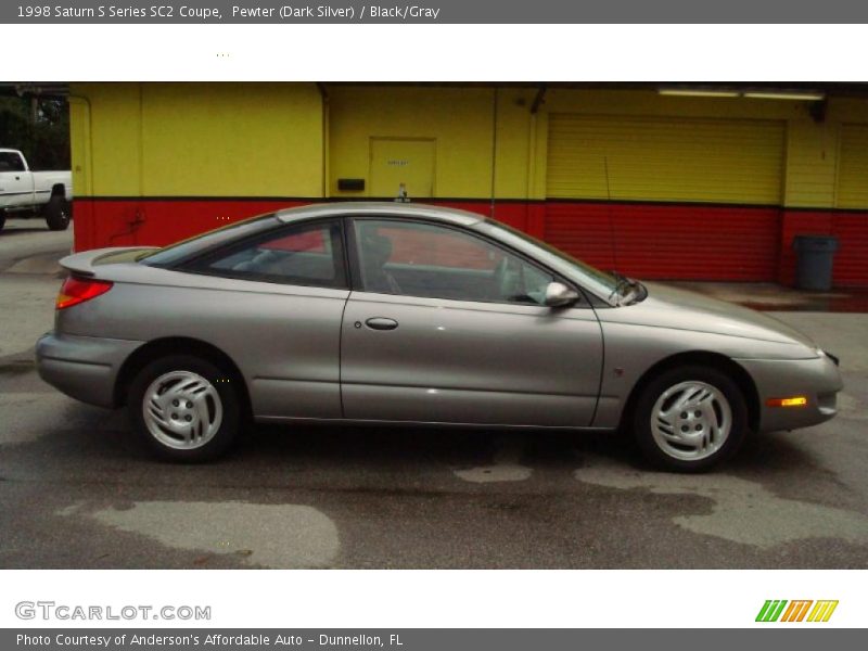 Pewter (Dark Silver) / Black/Gray 1998 Saturn S Series SC2 Coupe