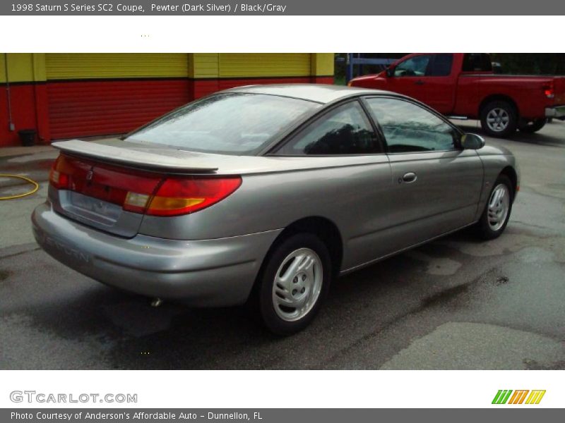 Pewter (Dark Silver) / Black/Gray 1998 Saturn S Series SC2 Coupe