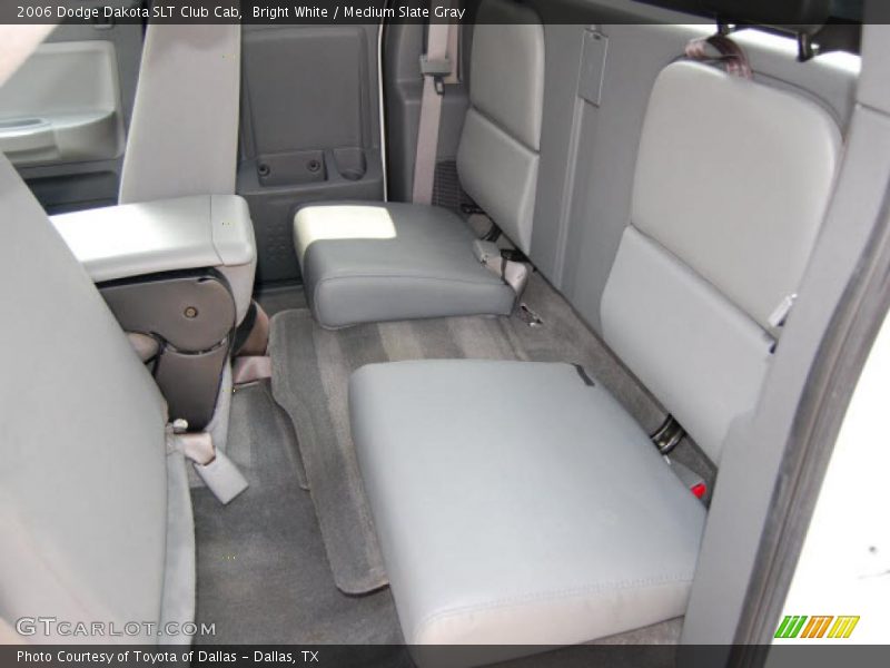 Bright White / Medium Slate Gray 2006 Dodge Dakota SLT Club Cab