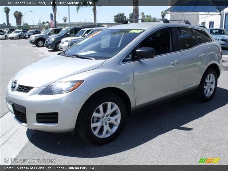True Silver Metallic / Black 2007 Mazda CX-7 Sport