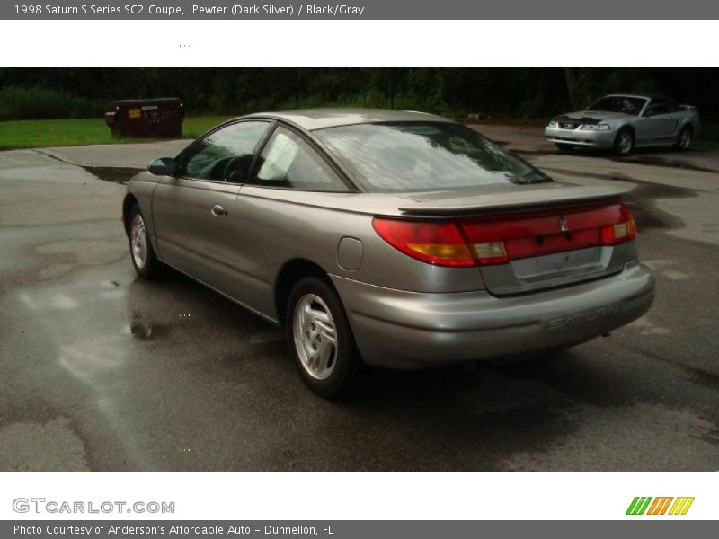 Pewter (Dark Silver) / Black/Gray 1998 Saturn S Series SC2 Coupe